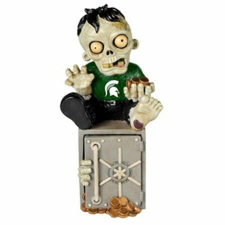 FOREVER COLLECTIBLES Michigan State Spartans Zombie Figurine Bank 8784951911